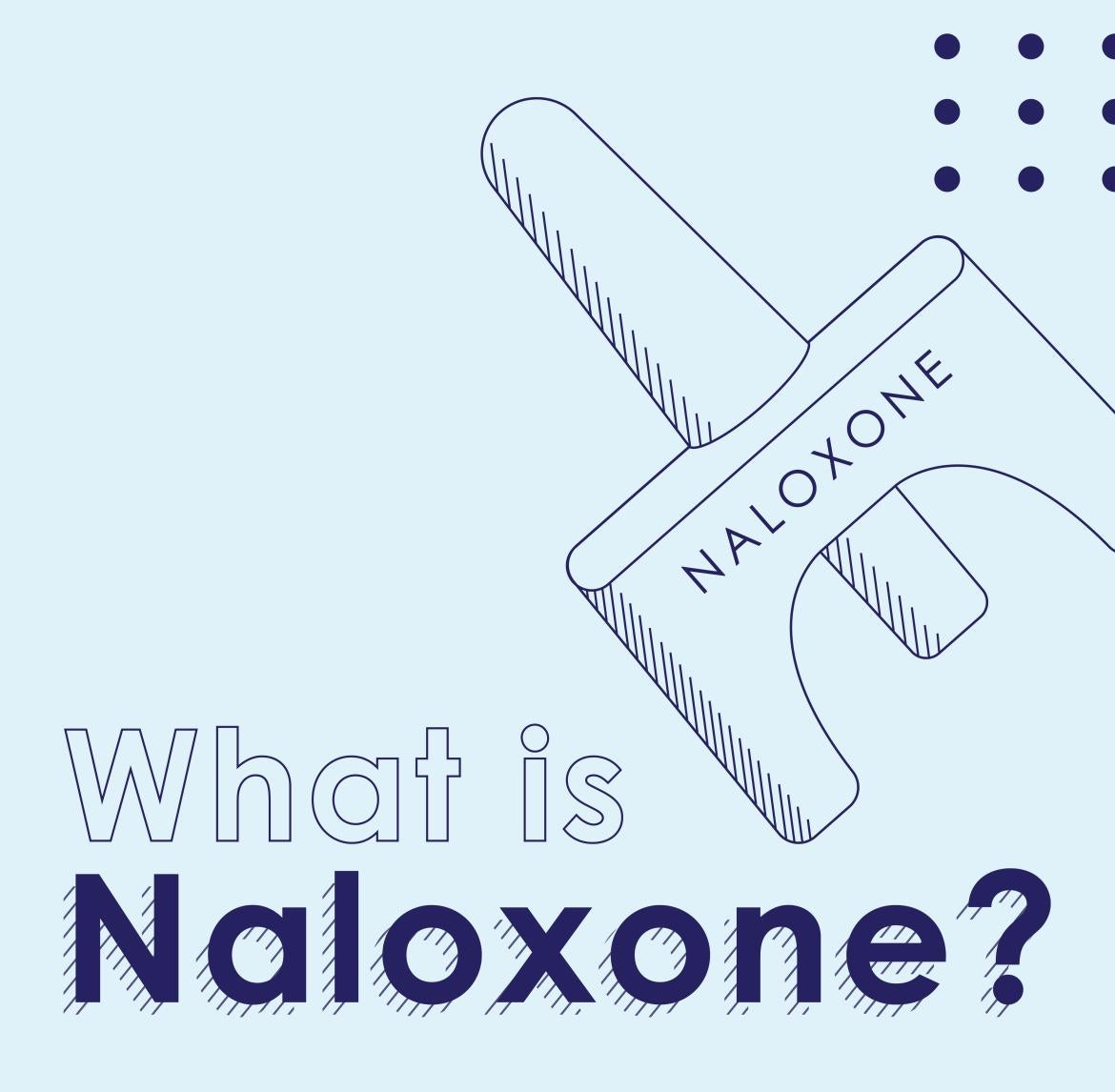 Naloxone graphic with "What is Naloxone?" in design text