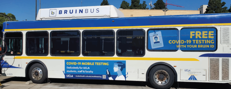 Map of Mobile Testing Bus