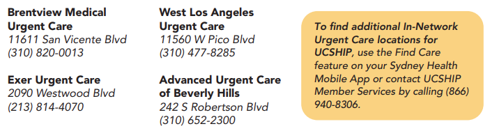 Urgent Care Options