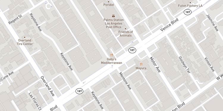 Map of Keystone and Mentone